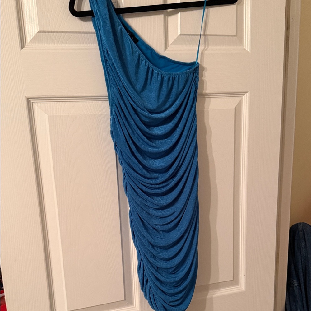 Lioness Vibrant Blue One-Shoulder Dress